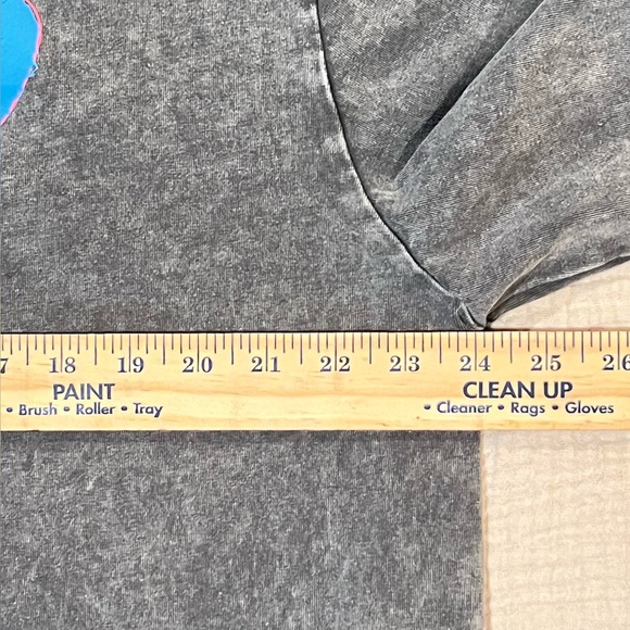 OTTO by kris Duct Taped Heart Long Sleeve Crewneck Tee Blue Heart Accents Sz XXL - Picture 11 of 15